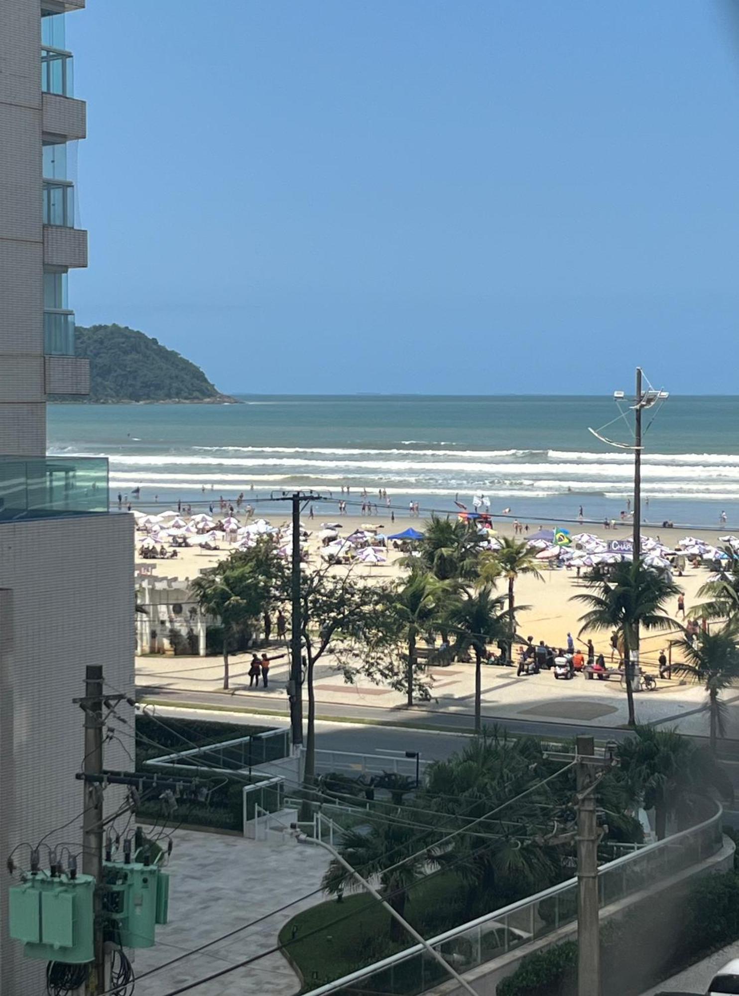 Apartamento Vista Para Praia Praia Grande  Eksteriør bilde