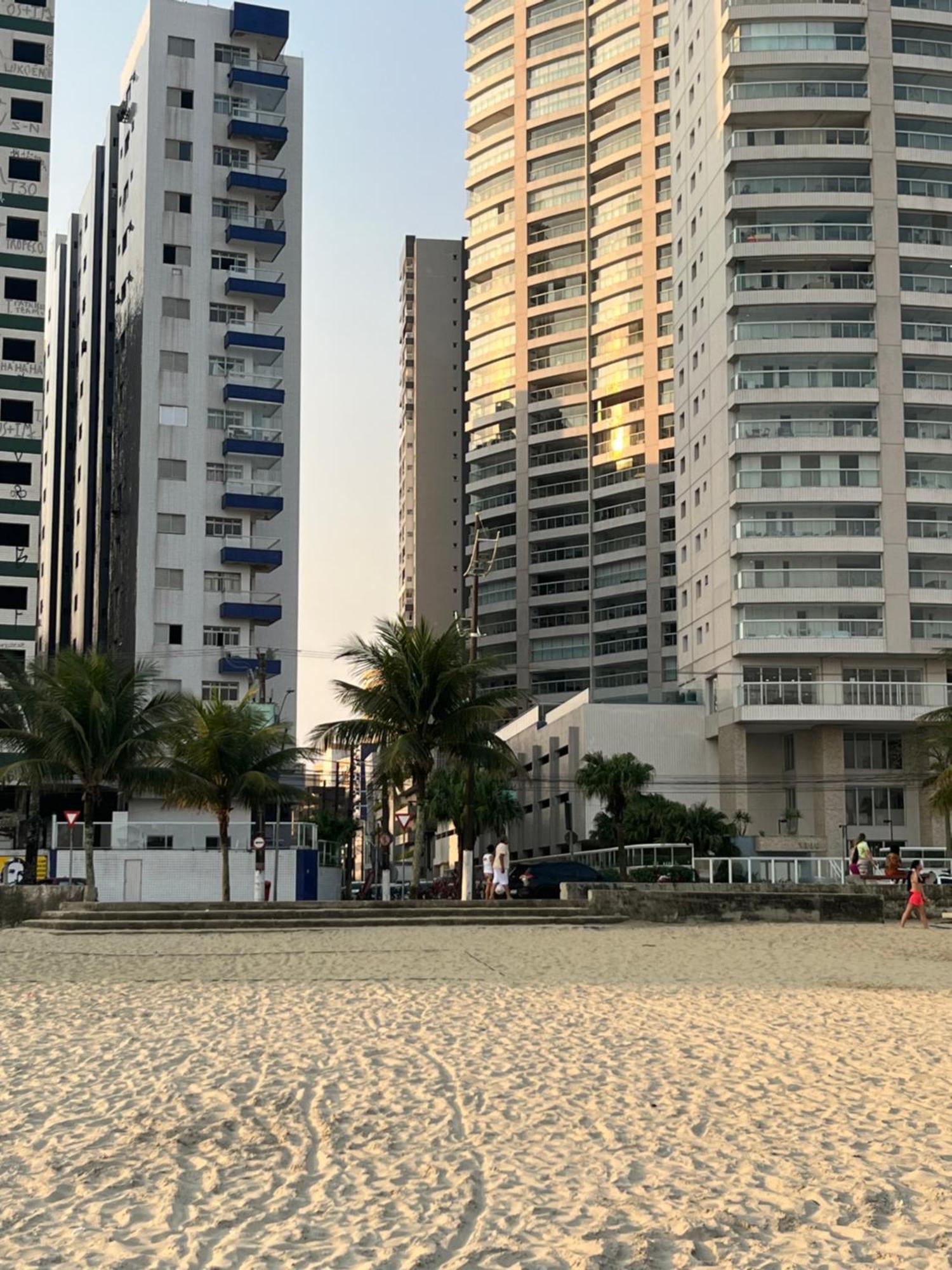 Apartamento Vista Para Praia Praia Grande  Eksteriør bilde